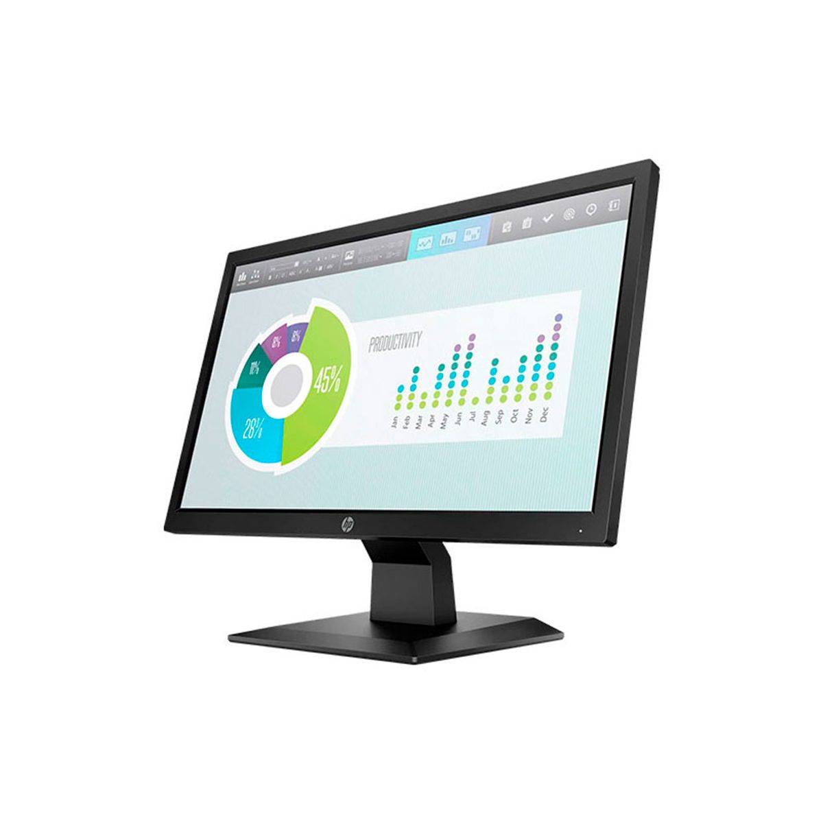 HP - MONITOR HP P204V 195 TN HD 60HZ 5MS VGA HDMI