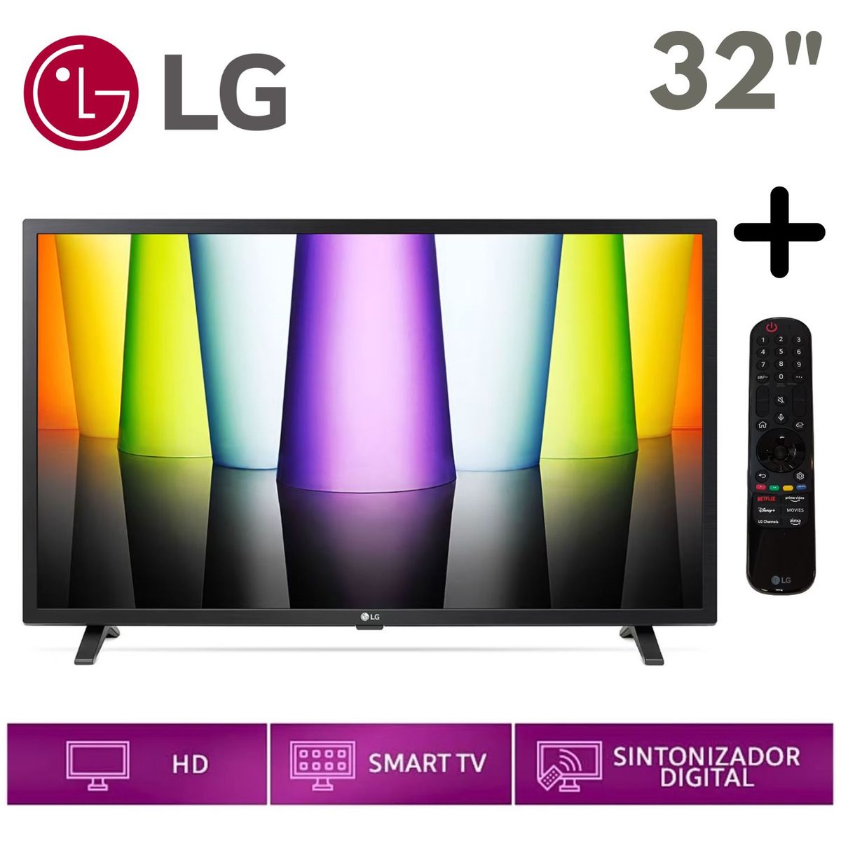 LG - Televisor LG 32LQ600BPSA LED HD Smart 32 + Control Magic MR23GN