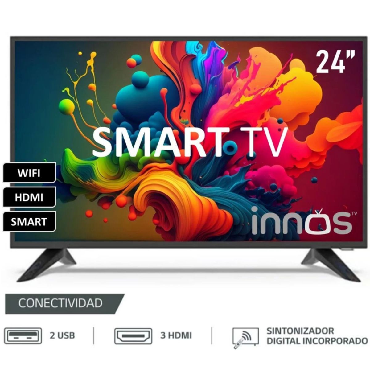 GENERICO - Televisor S2401KU 24” HD Smart Conex LAM Wiffi 2.4 GHz