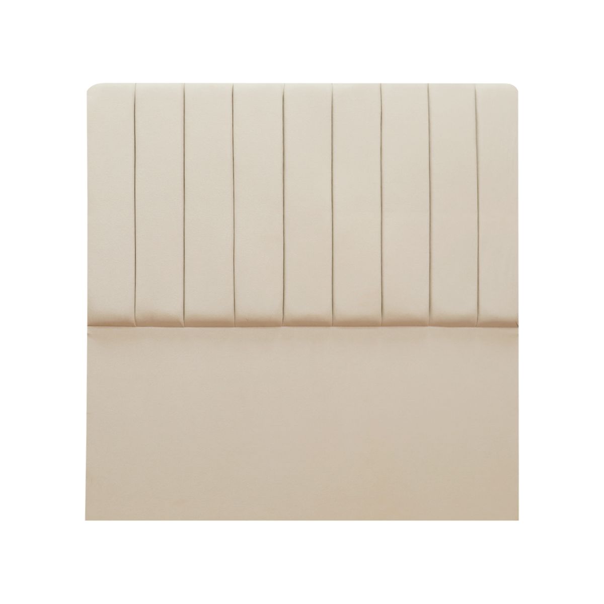 MUEBLES MACRUMO - Combo Cama tapizada Calisia Beige claro-2 Plz+colchón semiortopédico