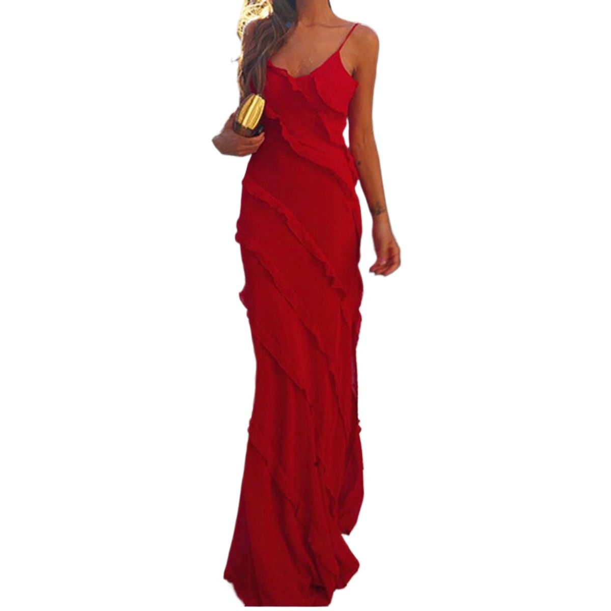 GIOIO - Vestido de gala MujerRojo