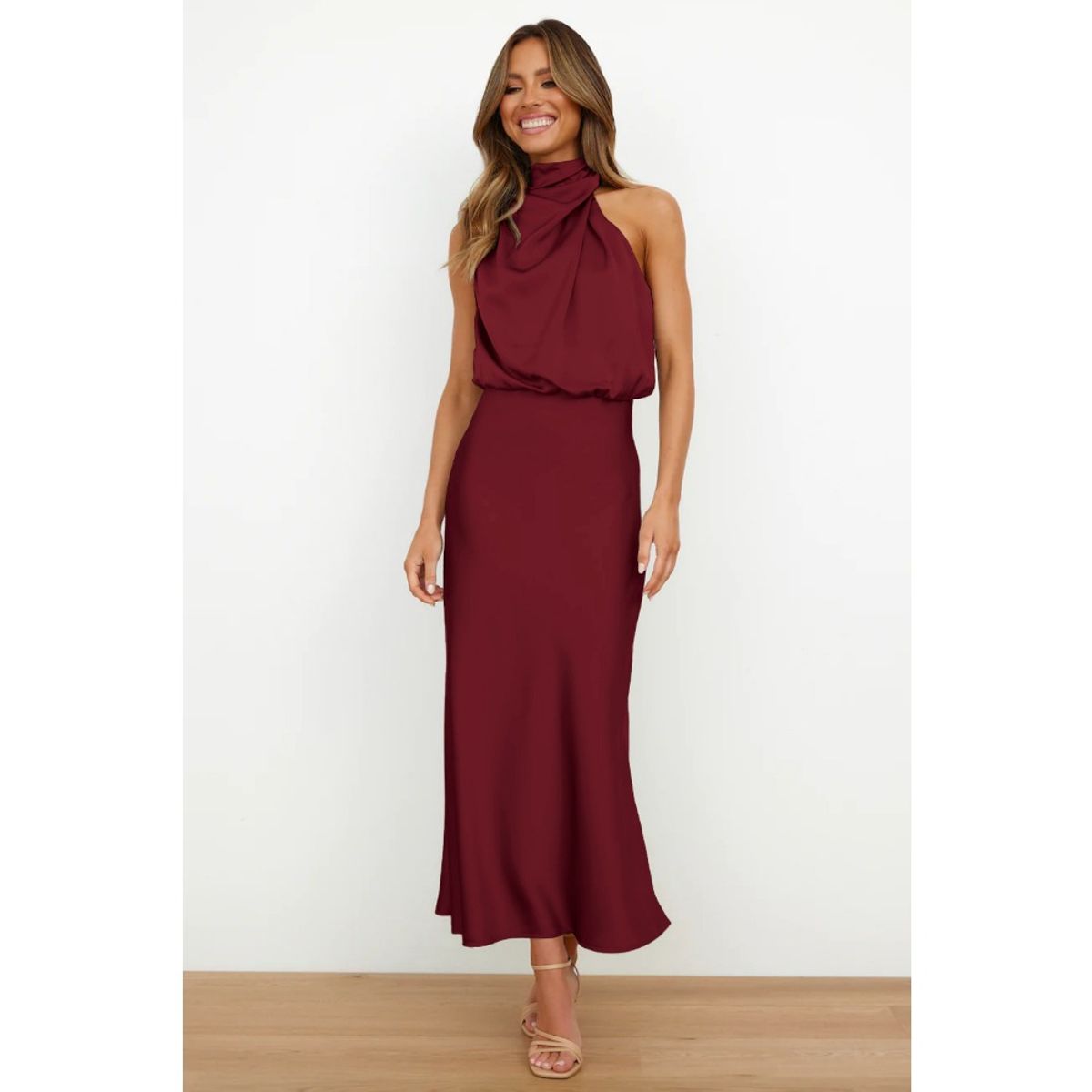 GIOIO - Vestido de gala MujerRojo