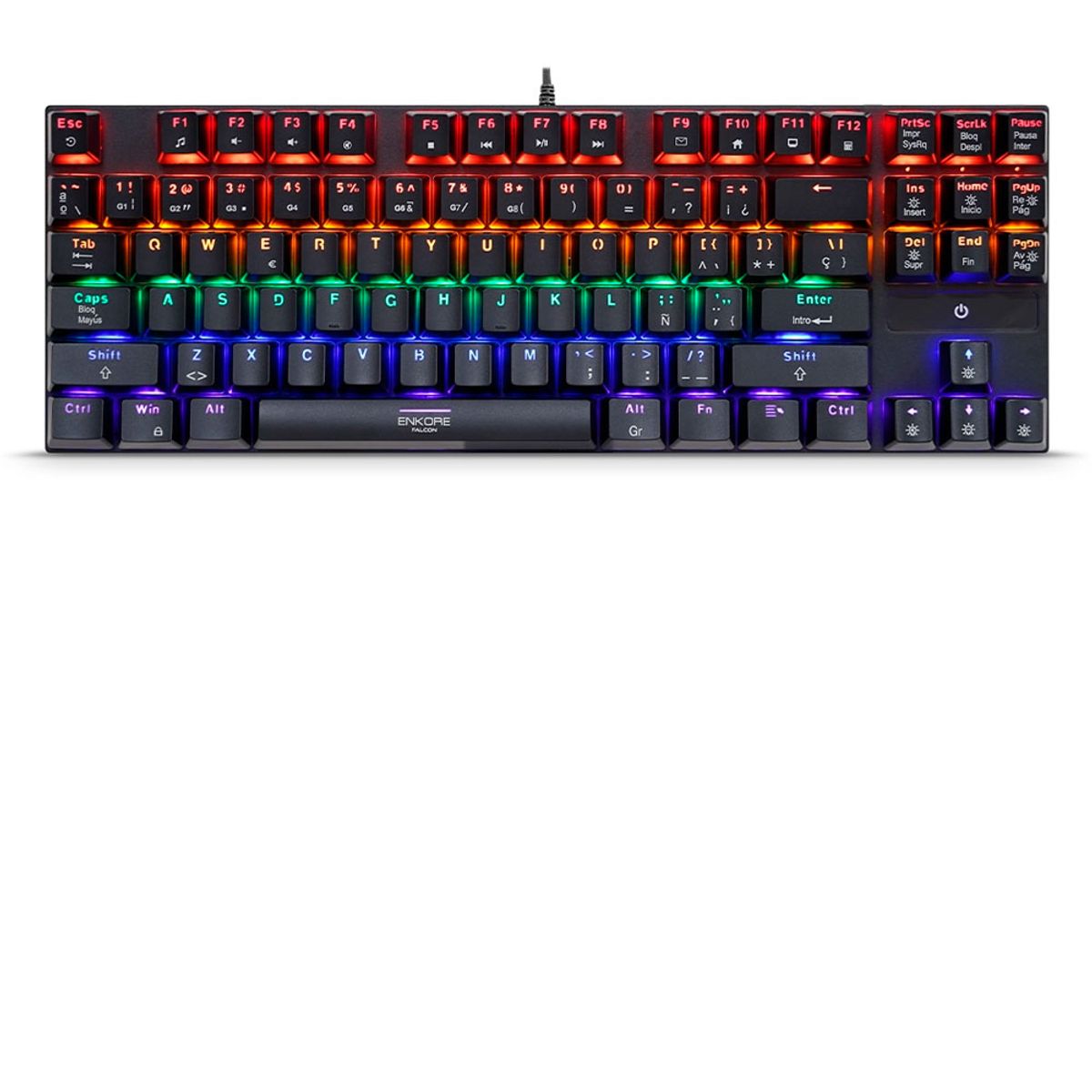 ENKORE - KIT GAMER FALCON ENT G2000-3 TECLADO + MOUSE USB + PAD MOUSE ENKORE