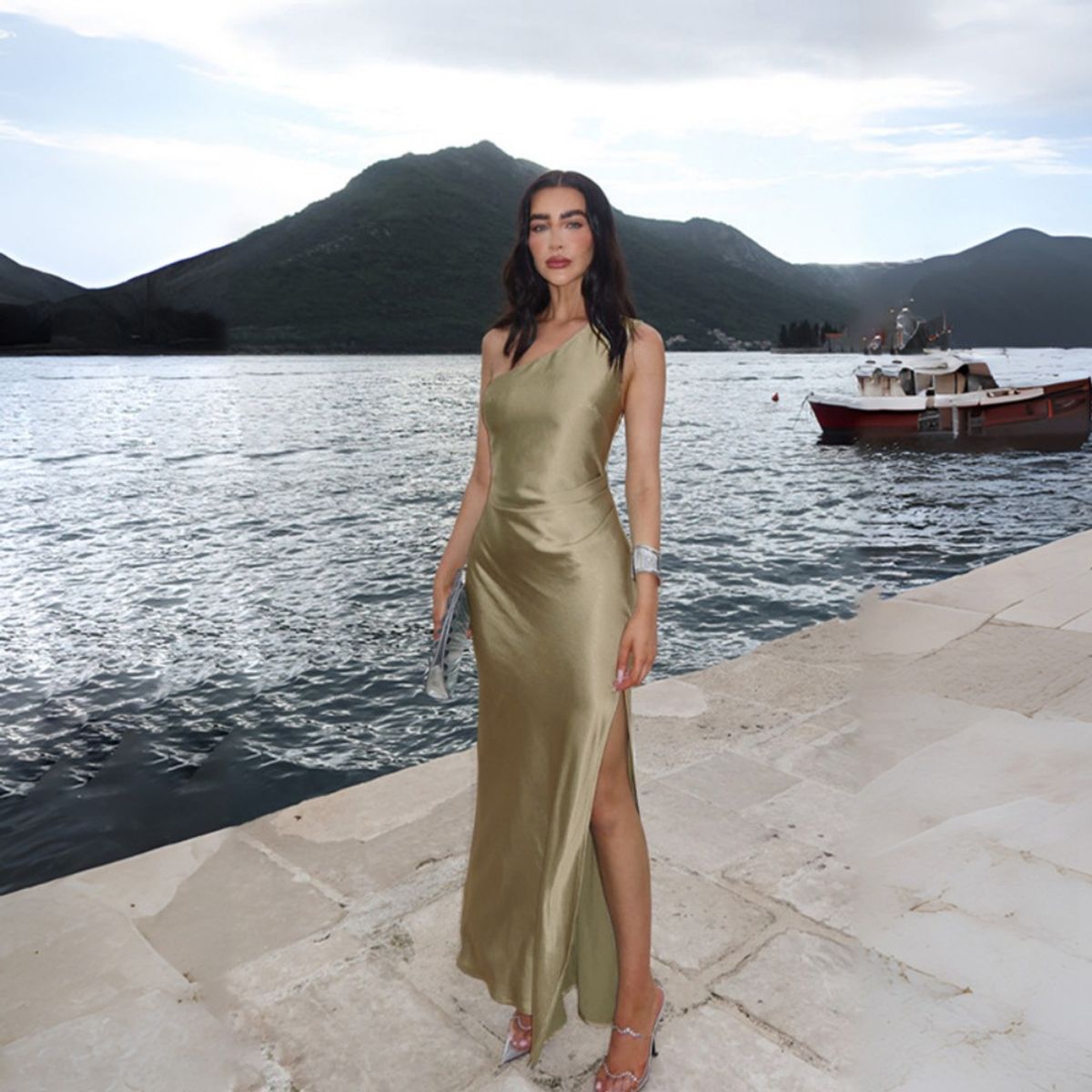 GIOIO - Vestido de gala MujerVerde