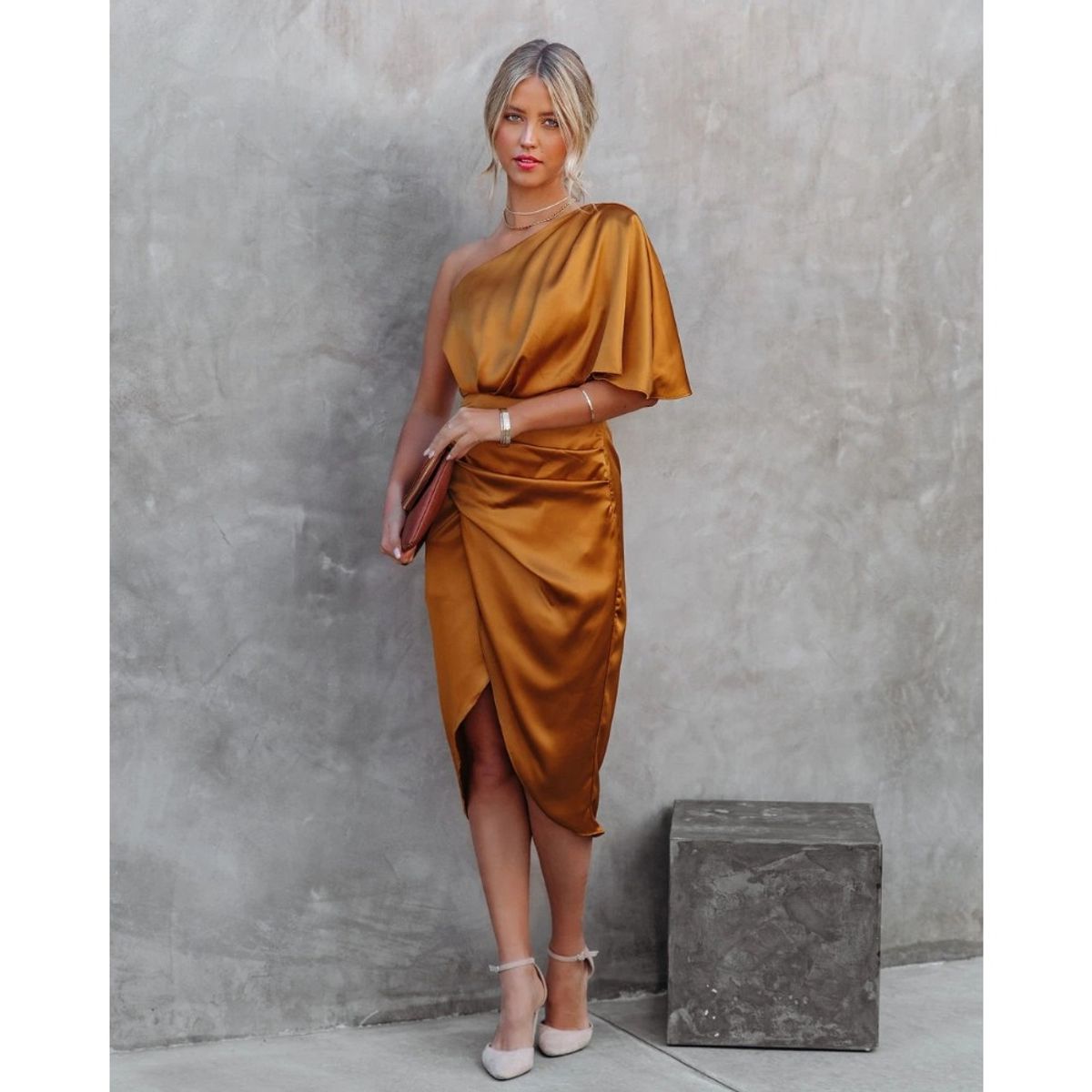 GIOIO - Vestido de gala MujerCafé