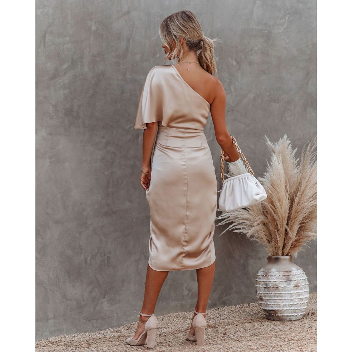 GIOIO - Vestido de gala MujerBeige