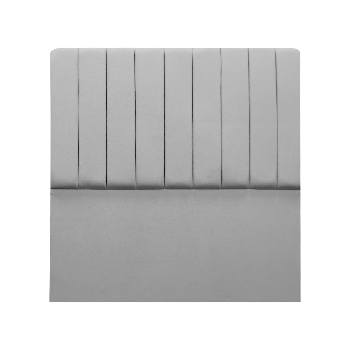 MUEBLES MACRUMO - Combo Cama tapizada Calisia Gris claro - Queen+colchón semiortopédico