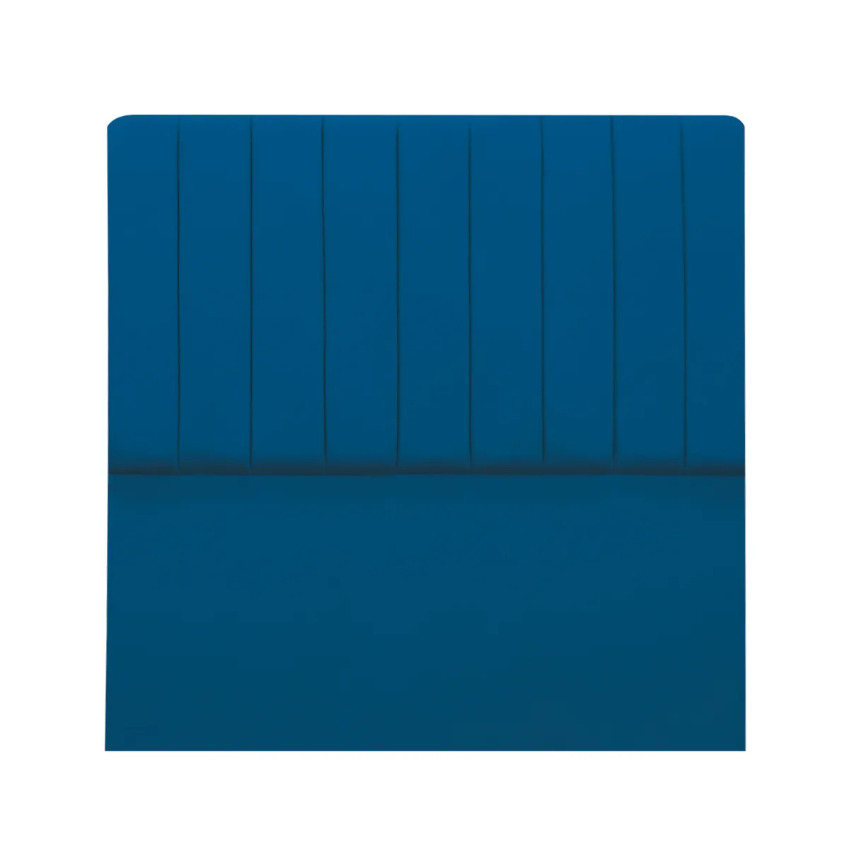 MUEBLES MACRUMO - Combo Cama tapizada Calisia Azul - Queen Plz+colchón semiortopédico