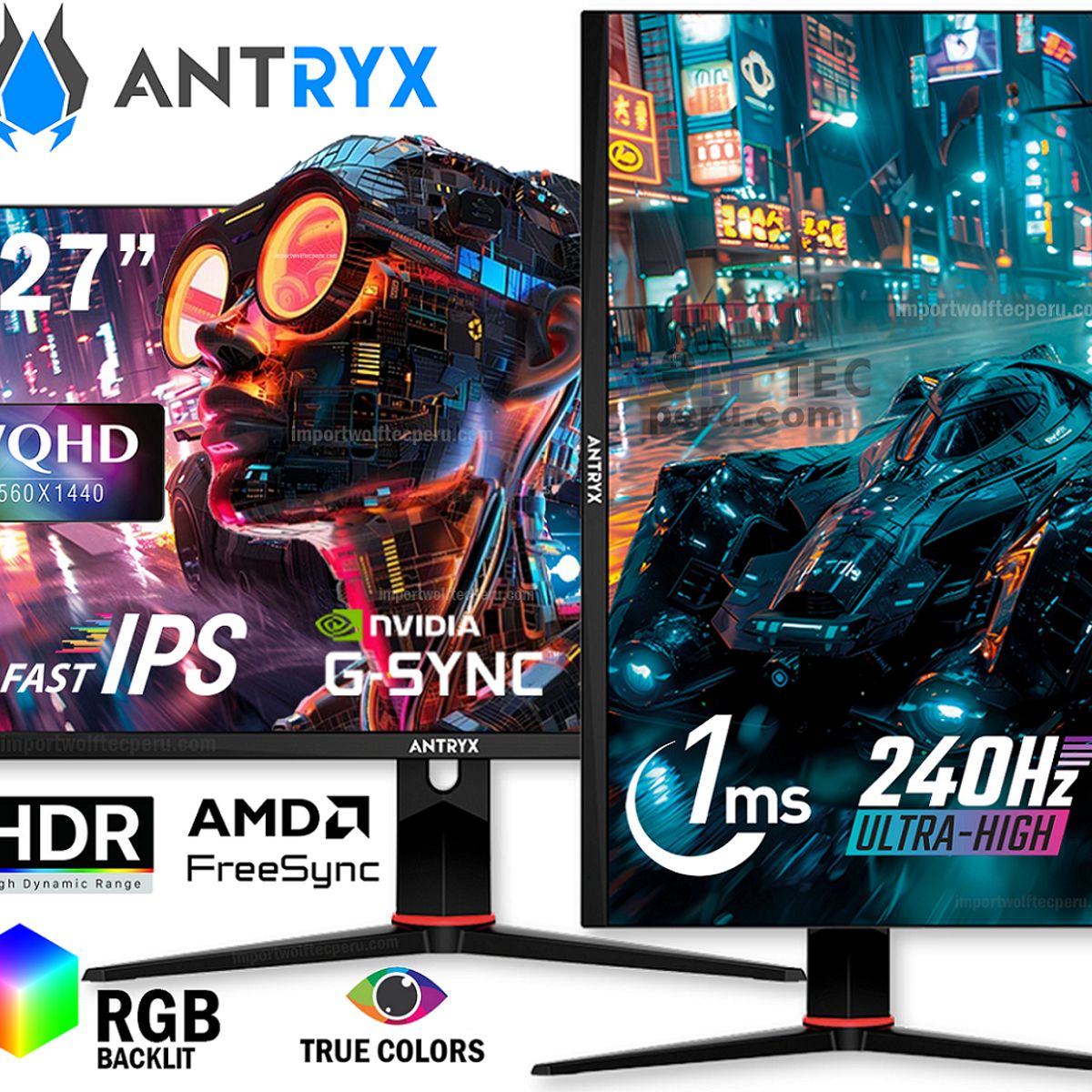 ANTRYX - MONITOR ANTRYX XTREME VISION IPX2755QGXP 27 FAST IPS 2K 240Hz 1ms