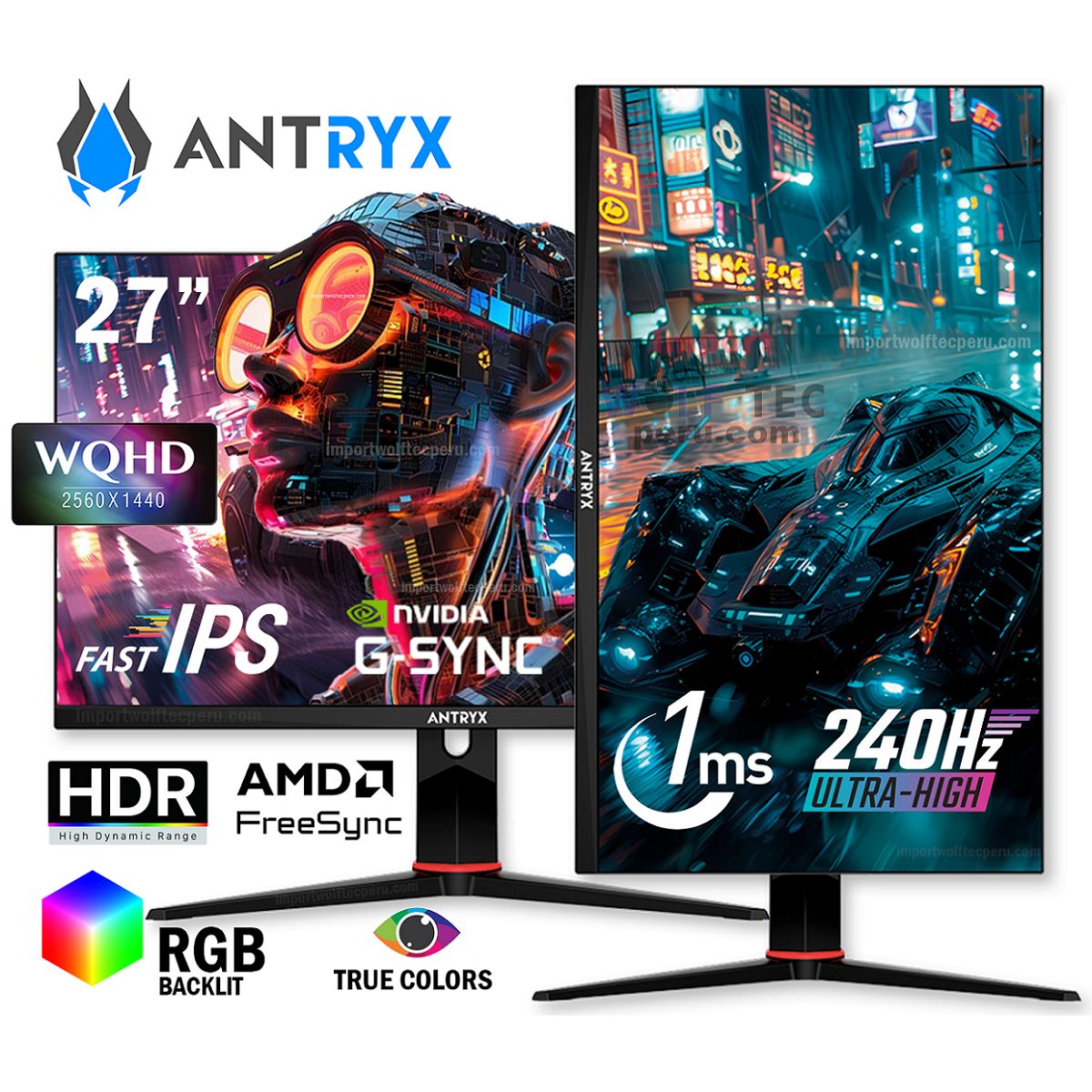 ANTRYX - MONITOR ANTRYX XTREME VISION IPX2755QGXP 27 FAST IPS 2K 240Hz 1ms