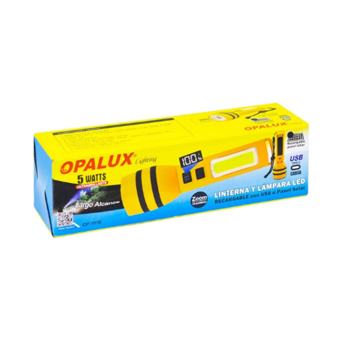 OPALUX - Linterna Y Lampara Led 5W OP-1058 OPALUX