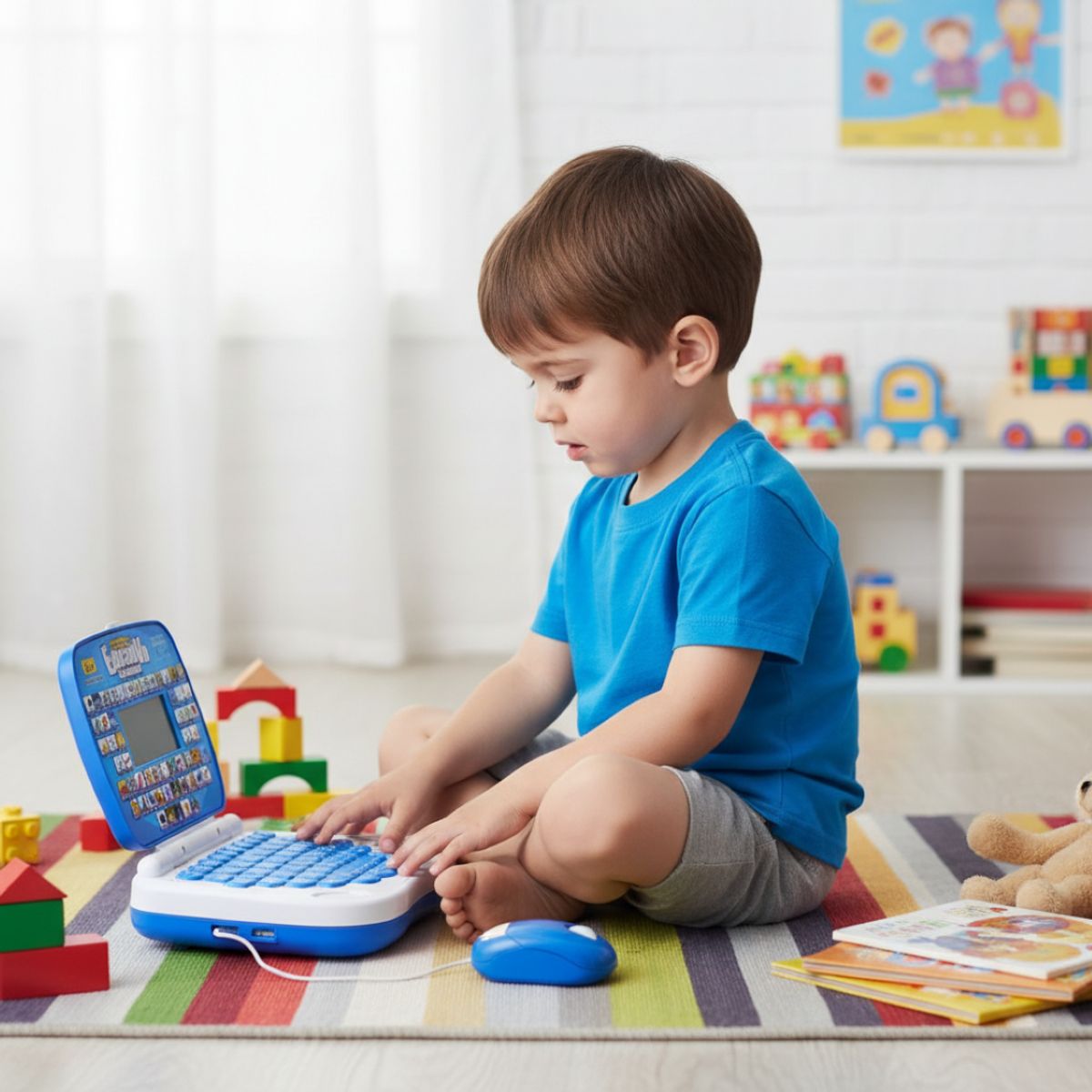 GENERICO - Mini Laptop Educativo con Mouse para Niño