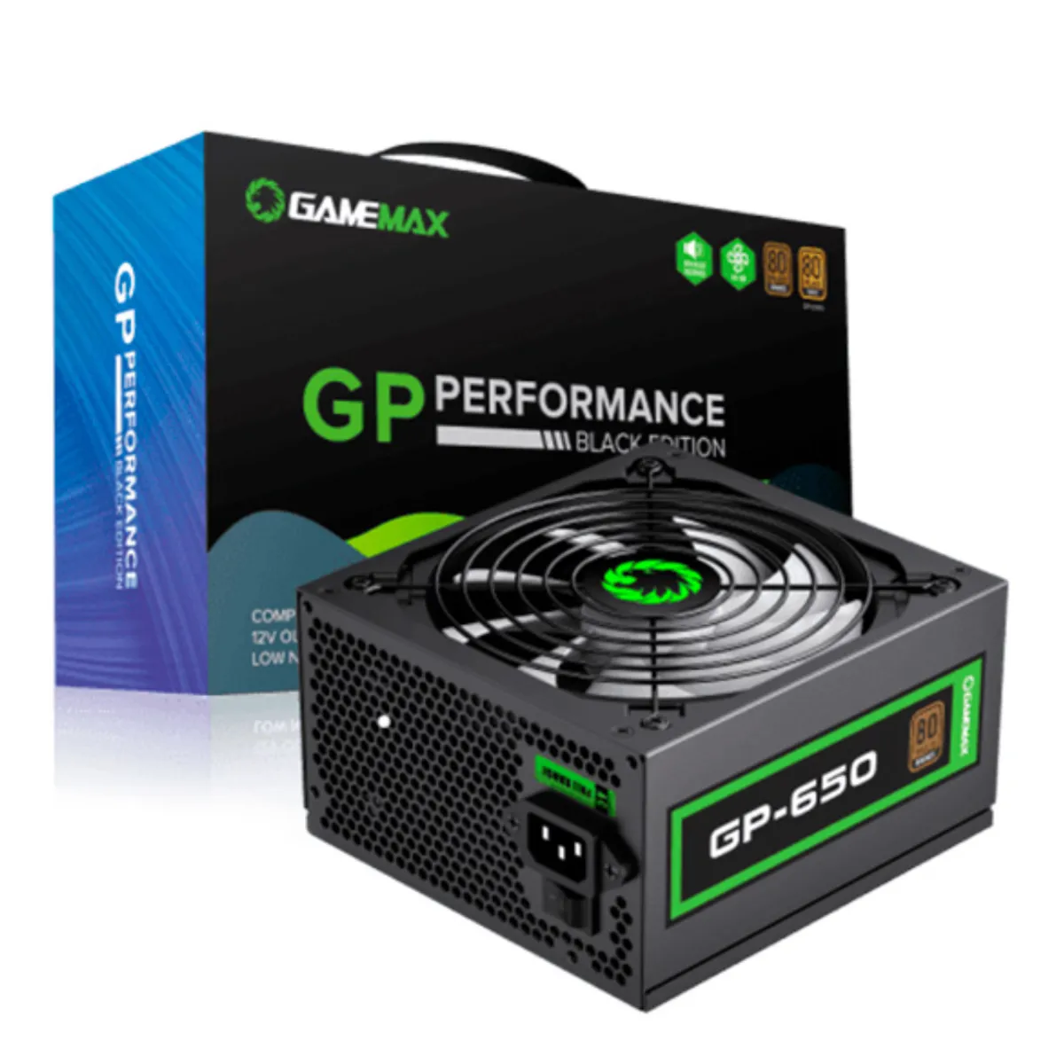 GAMEMAX - FUENTE PODER GAMER 650W 80 PLUS BRONZE GAMEMAX GP-650
