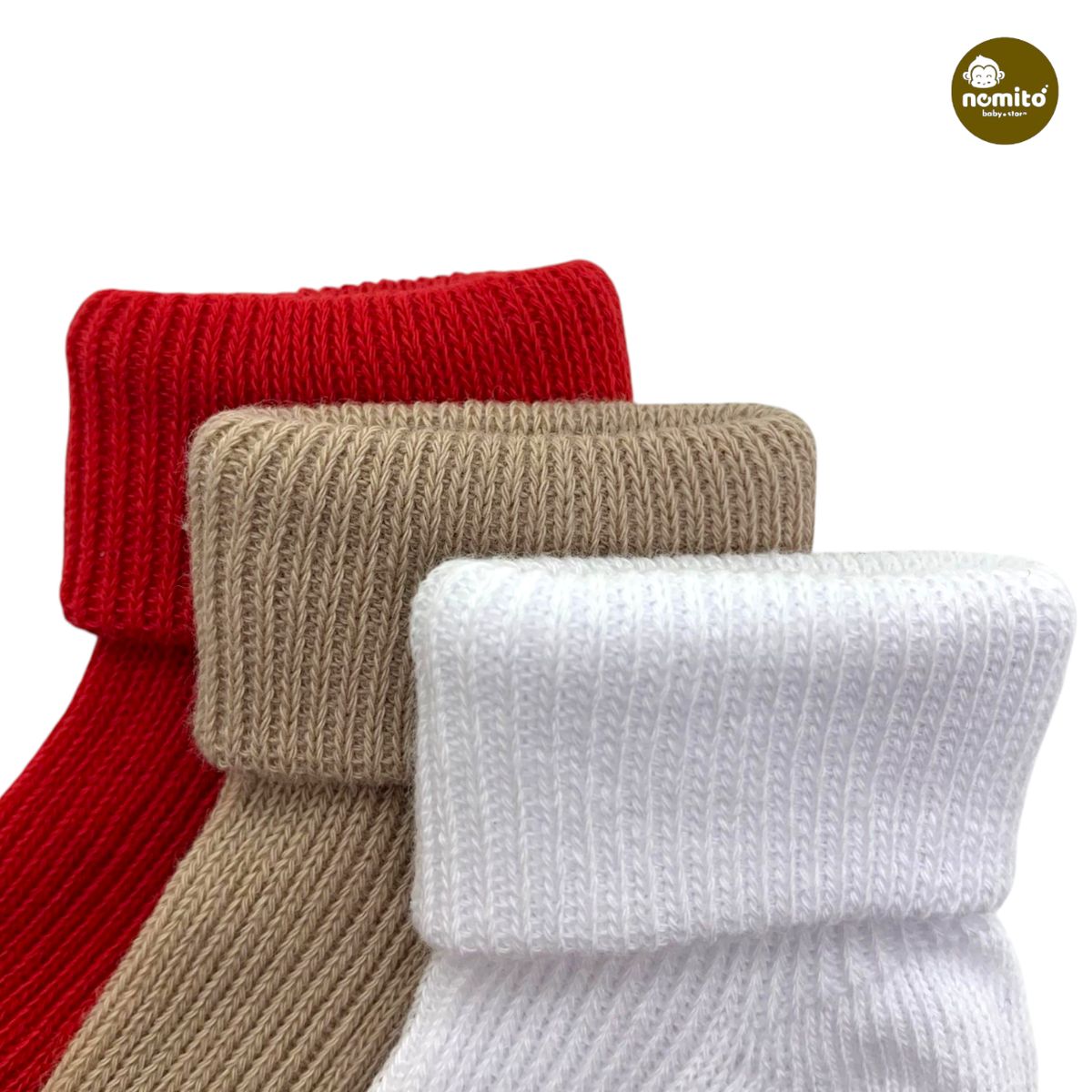 GENERICO - PACK X 3 MEDIAS BEBE NEMITO 100% ALGODON