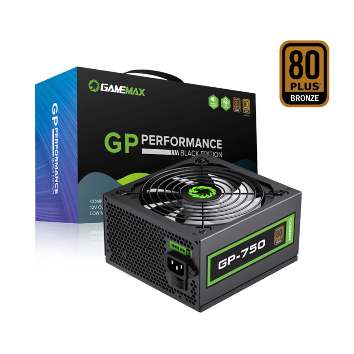 GAMEMAX - FUENTE PODER GAMER 750W 80 PLUS BRONZE GAMEMAX GP-750