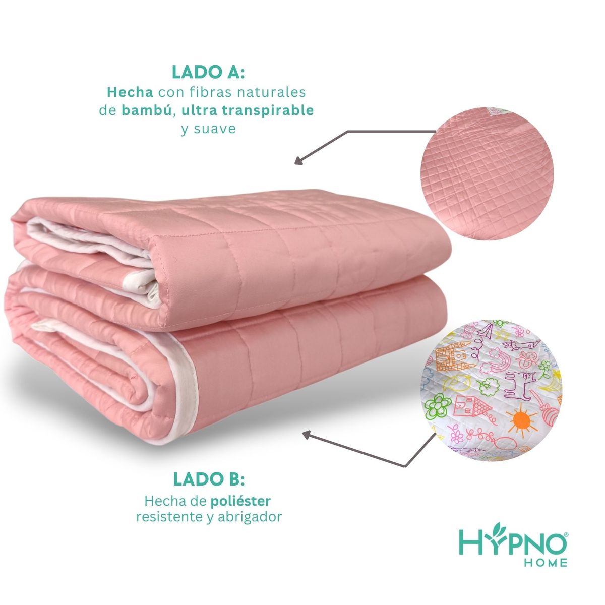 HYPNO HOME - Manta Pesada Antiestrés Hypno De Bambú 2.3 Kg