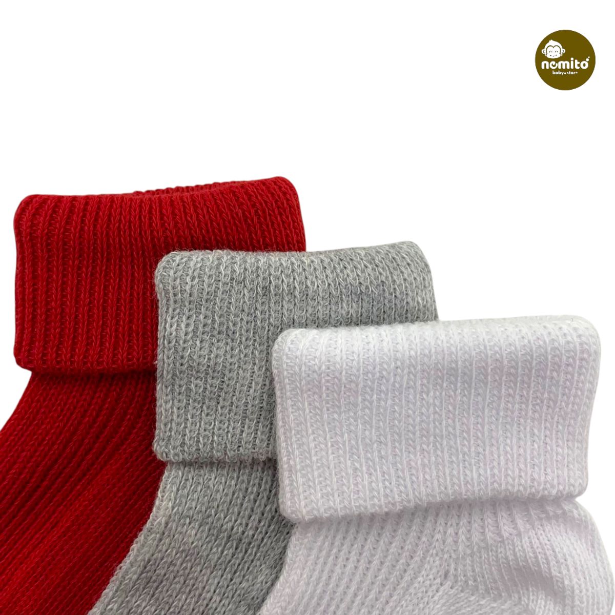 GENERICO - PACK X 3 MEDIAS BEBE NEMITO 100% ALGODON