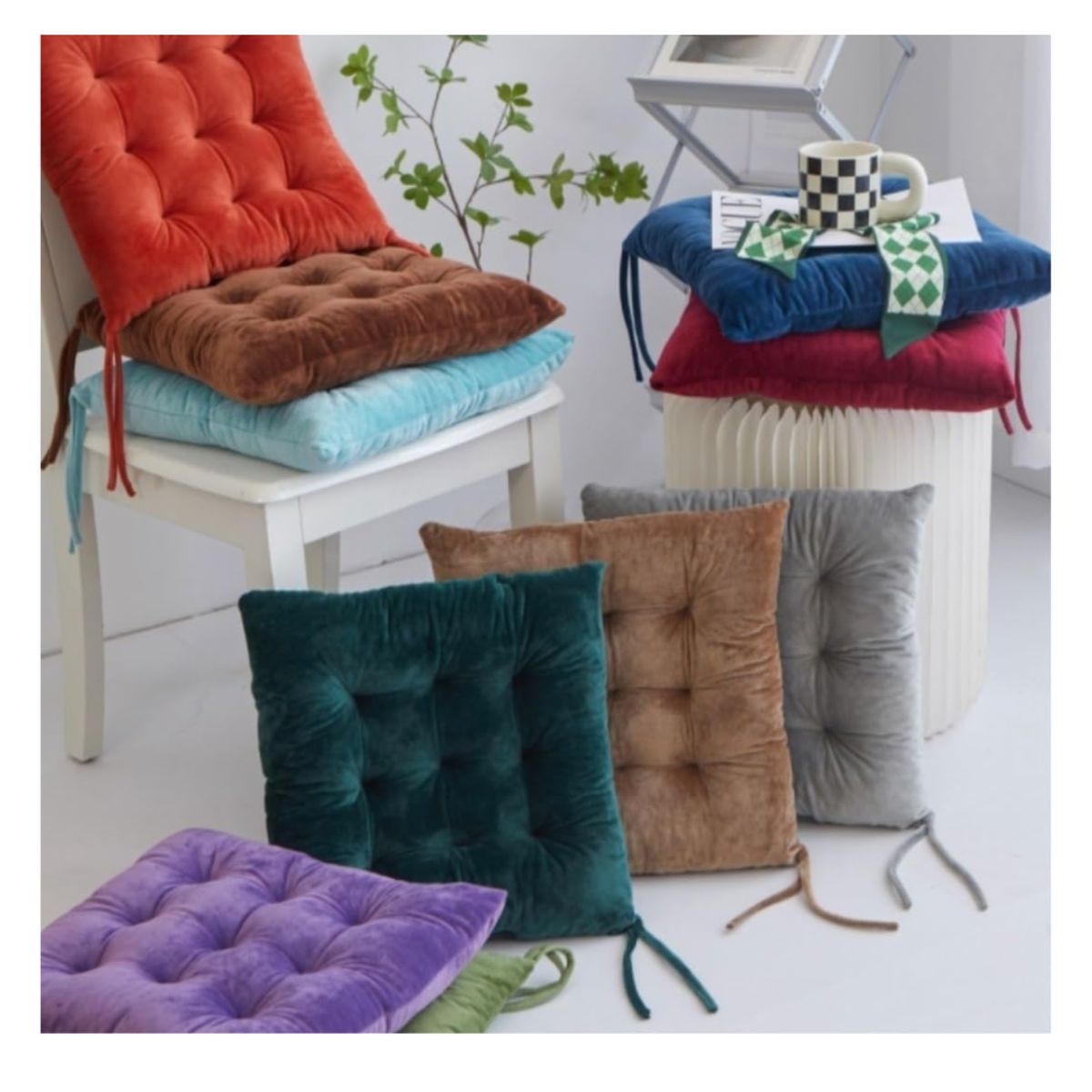 CUTE - COJÍN PARA SILLA CON DISEÑO CAPITONEADO