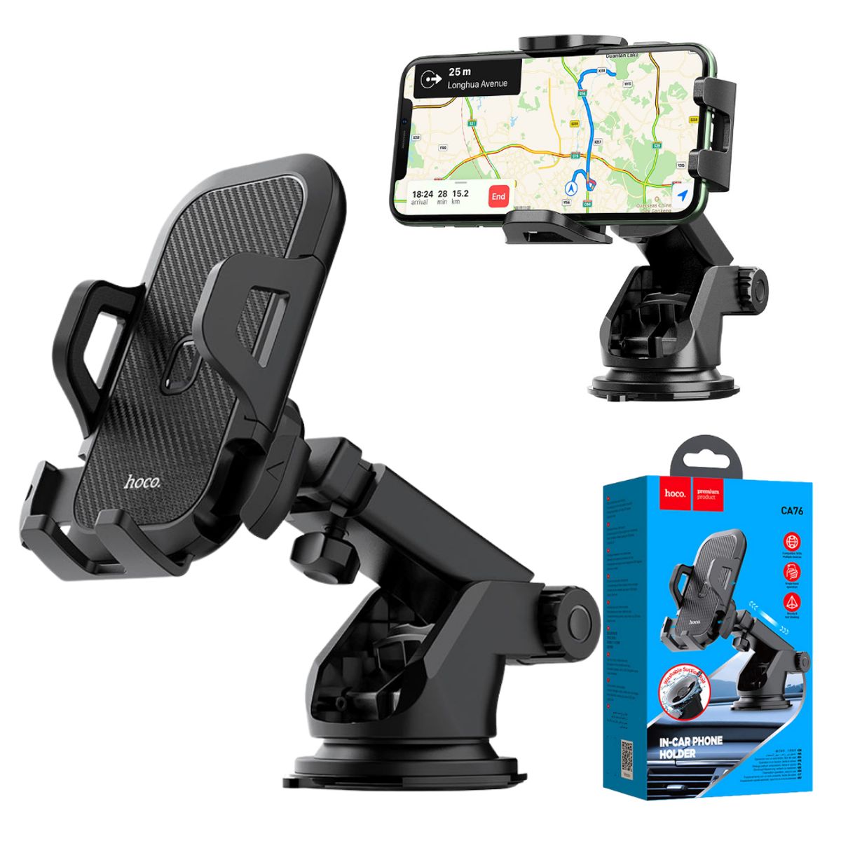 HOCO - Soporte Holder para Celular Telefono Movil HOCO Brazo Giratorio