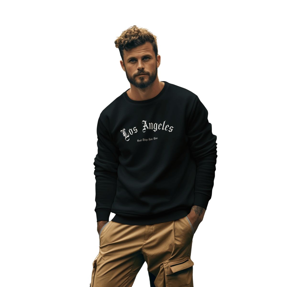 GENERICO - POLERA SIN CAPUCHA HOMBRE - LO QUE NO NECESITAS