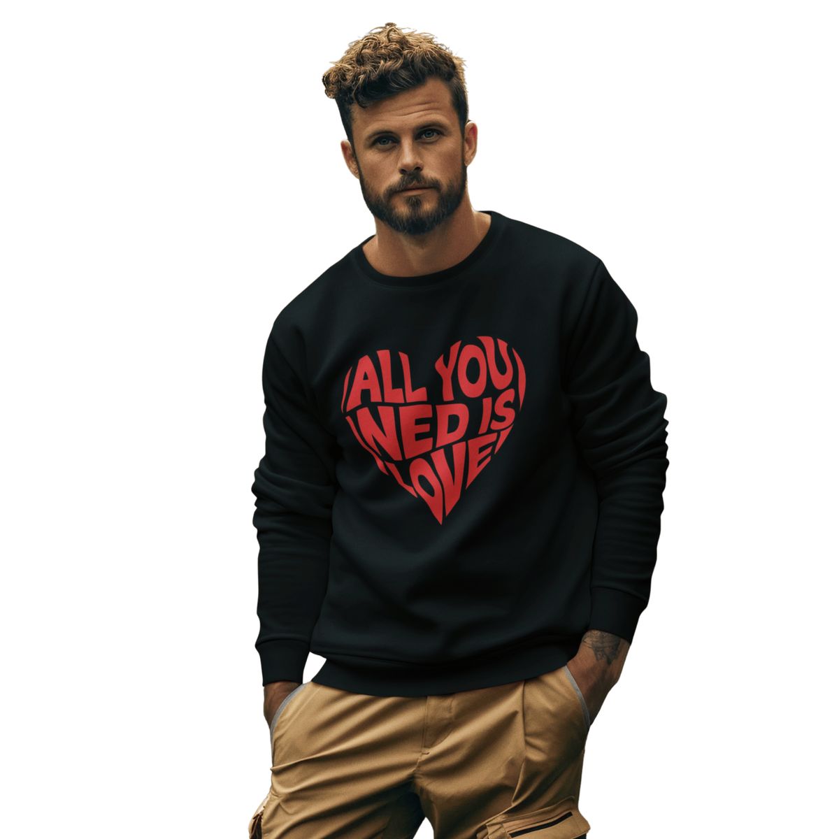 GENERICO - POLERA SIN CAPUCHA HOMBRE - LO QUE NO NECESITAS