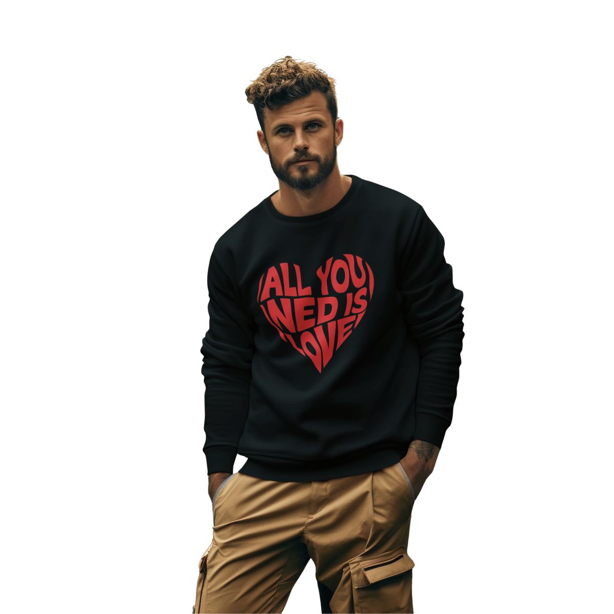 GENERICO - POLERA SIN CAPUCHA HOMBRE - LO QUE NO NECESITAS