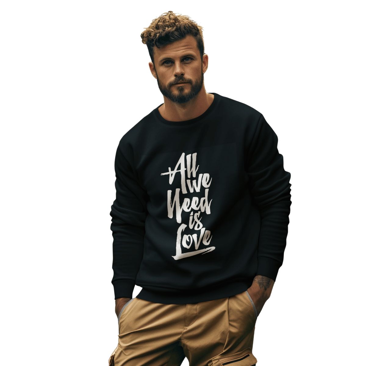 GENERICO - POLERA SIN CAPUCHA HOMBRE - LO QUE NO NECESITAS