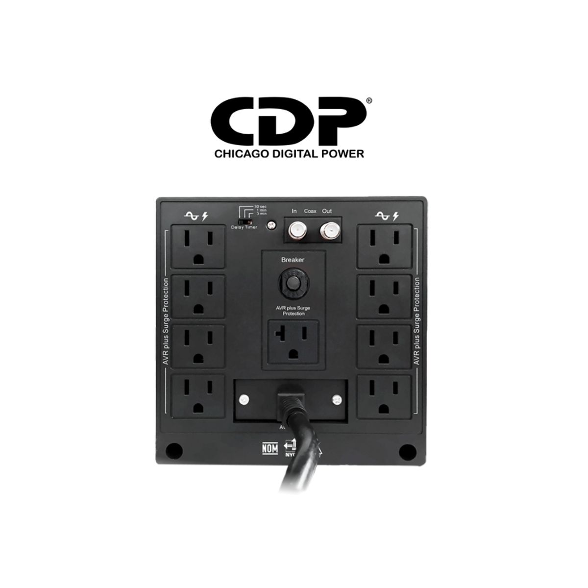 CDP - ESTABILIZADOR CDP R-AVR3008I 3000VA/2400W 8 SALIDAS (R-AVR3008I)