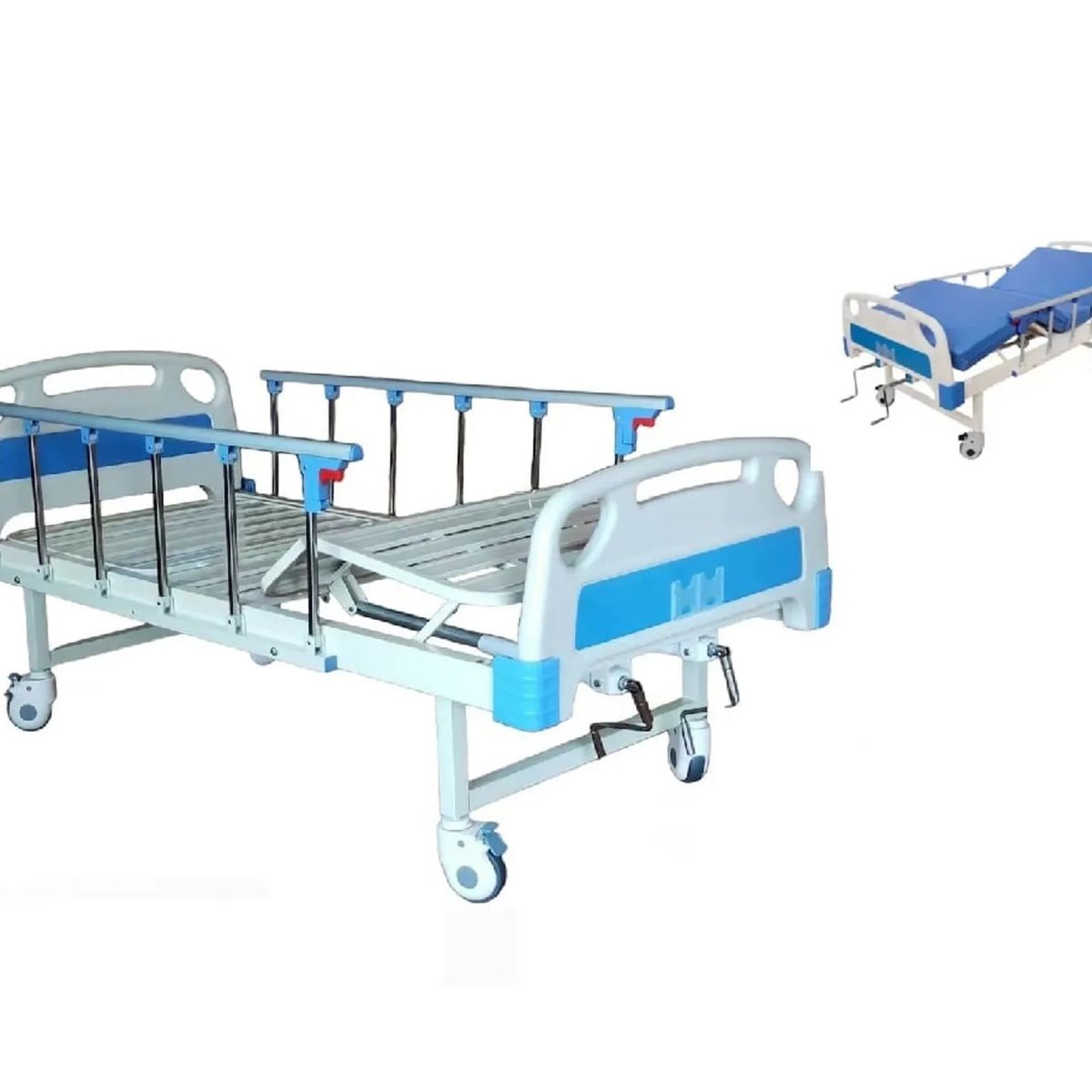 GENERICO - Cama Clínica Importada Manual 2 Manivelas DeLuxe