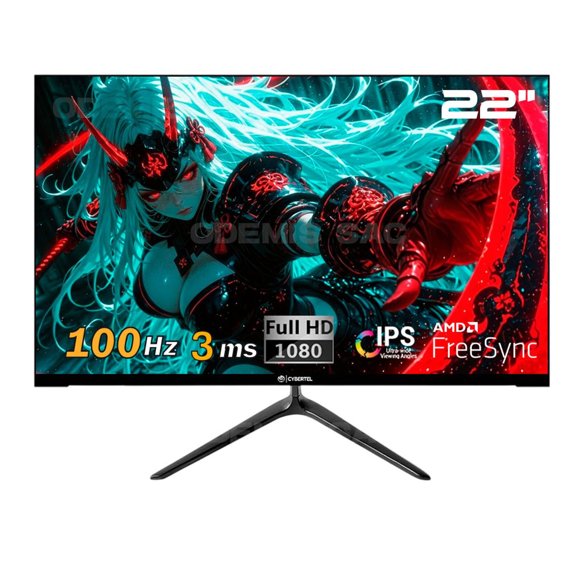 CYBERTEL - MONITOR GAMER BUSINESS CYB MF22FF-100 22 FHD 1920x1080 100Hz CYBERTEL