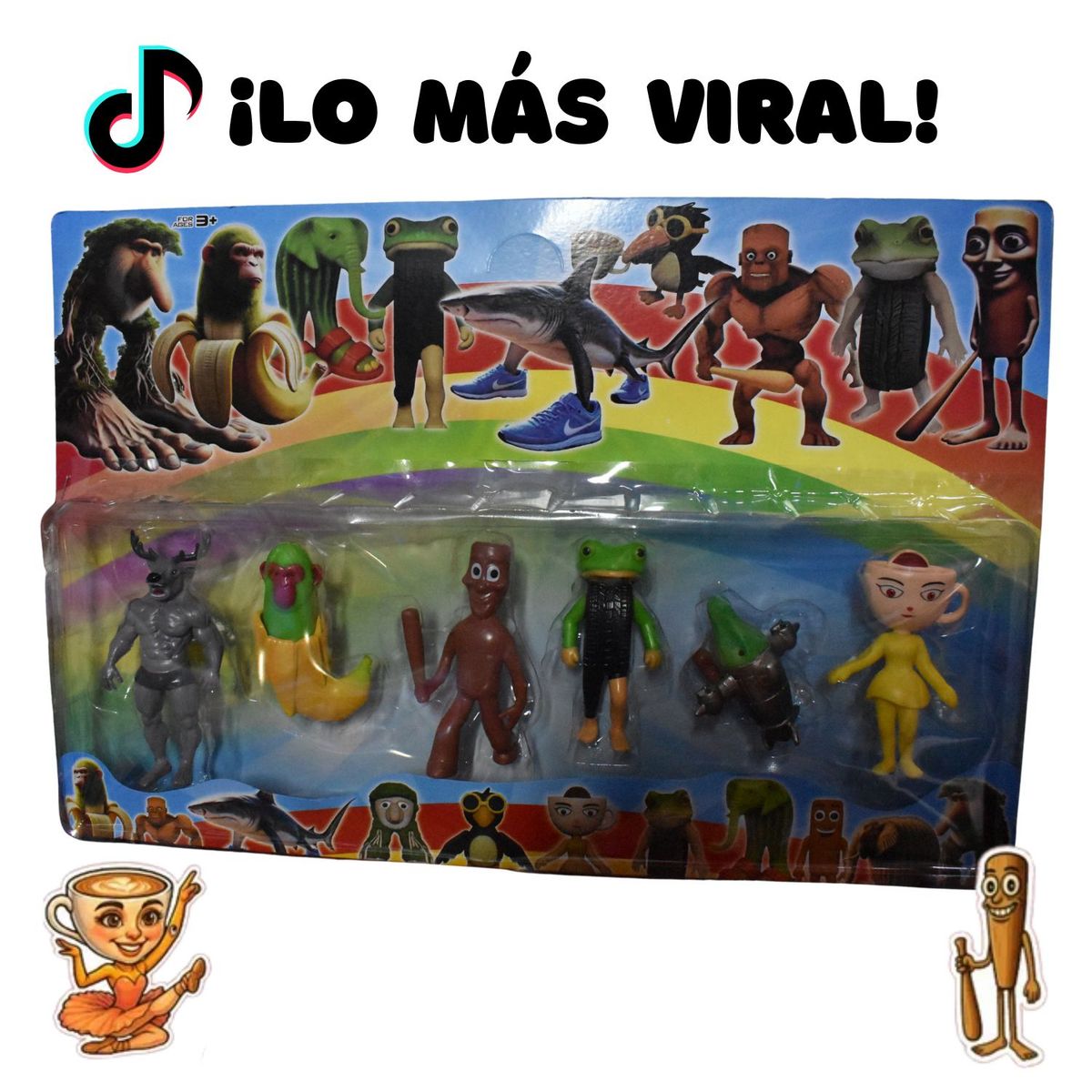 GENERICO - BLISTER X6 DEL JUGUETE VIRAL TRALALERO TRALALA