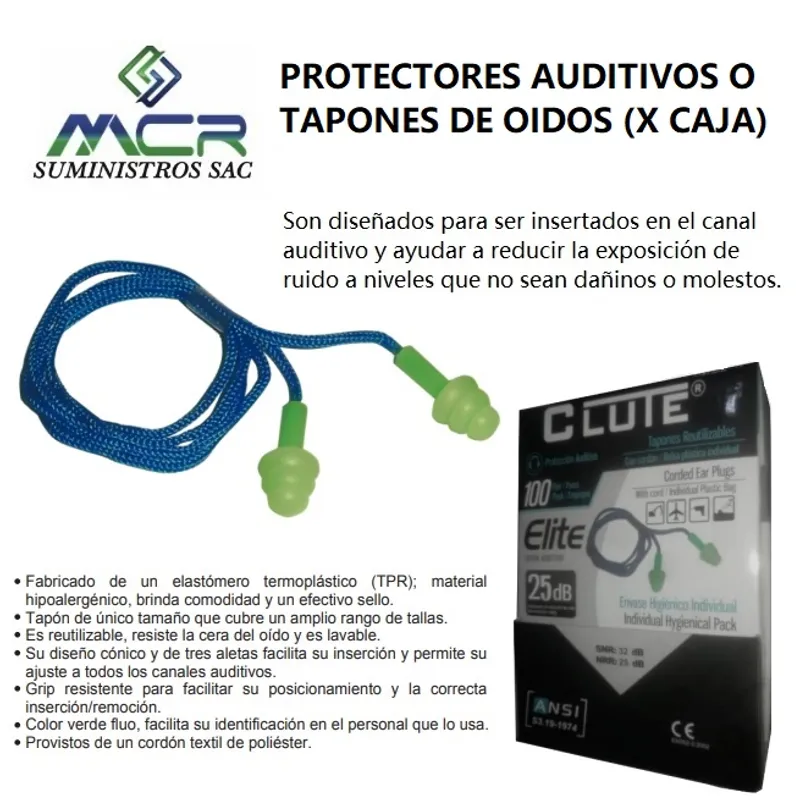 GENERICO - PROTECTORES AUDITIVOS O TAPON DE OIDOS X CAJA