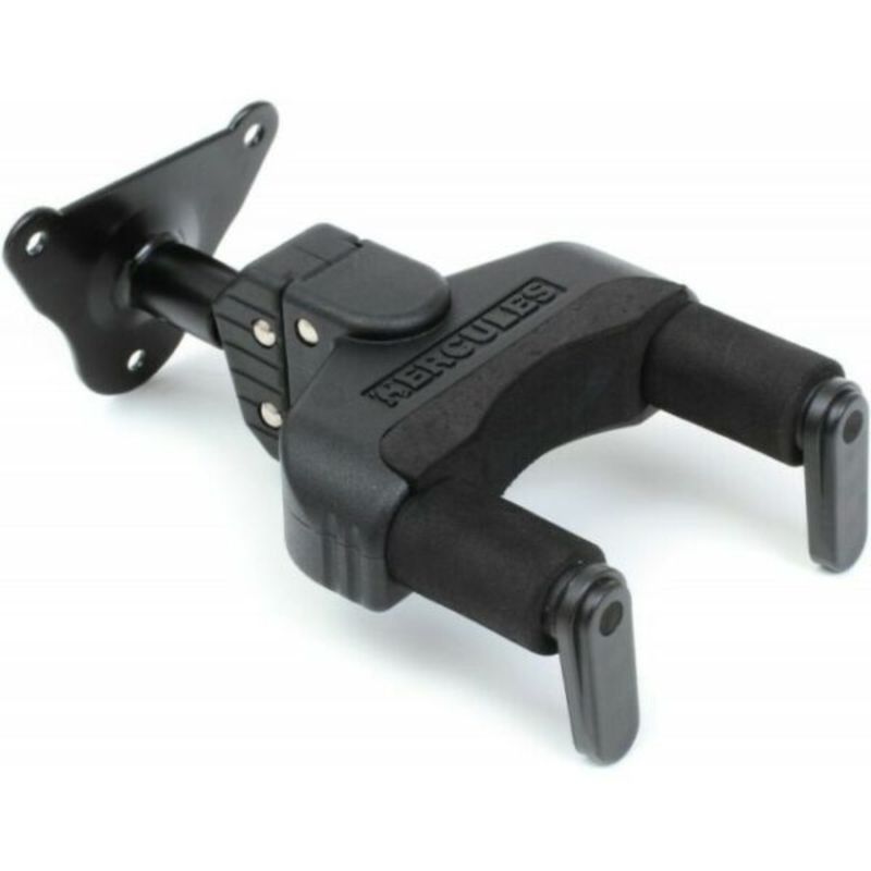 HERCULES - HERCULES GSP39WB COLGADOR DE GUITARRA AGS BASE DE METAL BRAZO CORTO