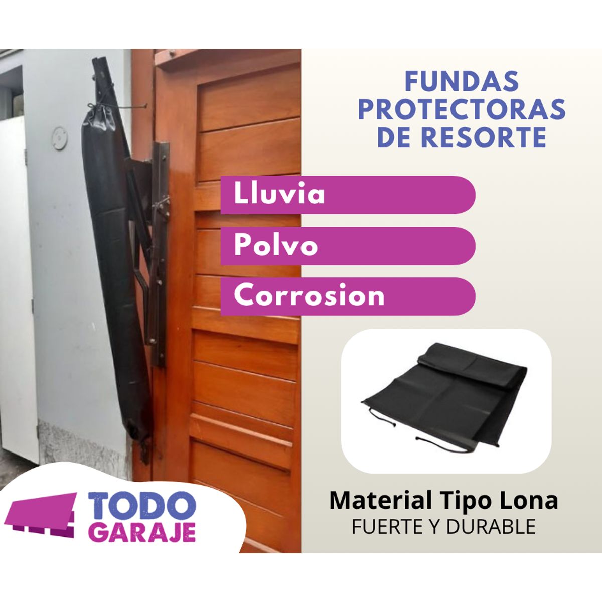 GENERICO - Funda Resortes Puerta Levadiza