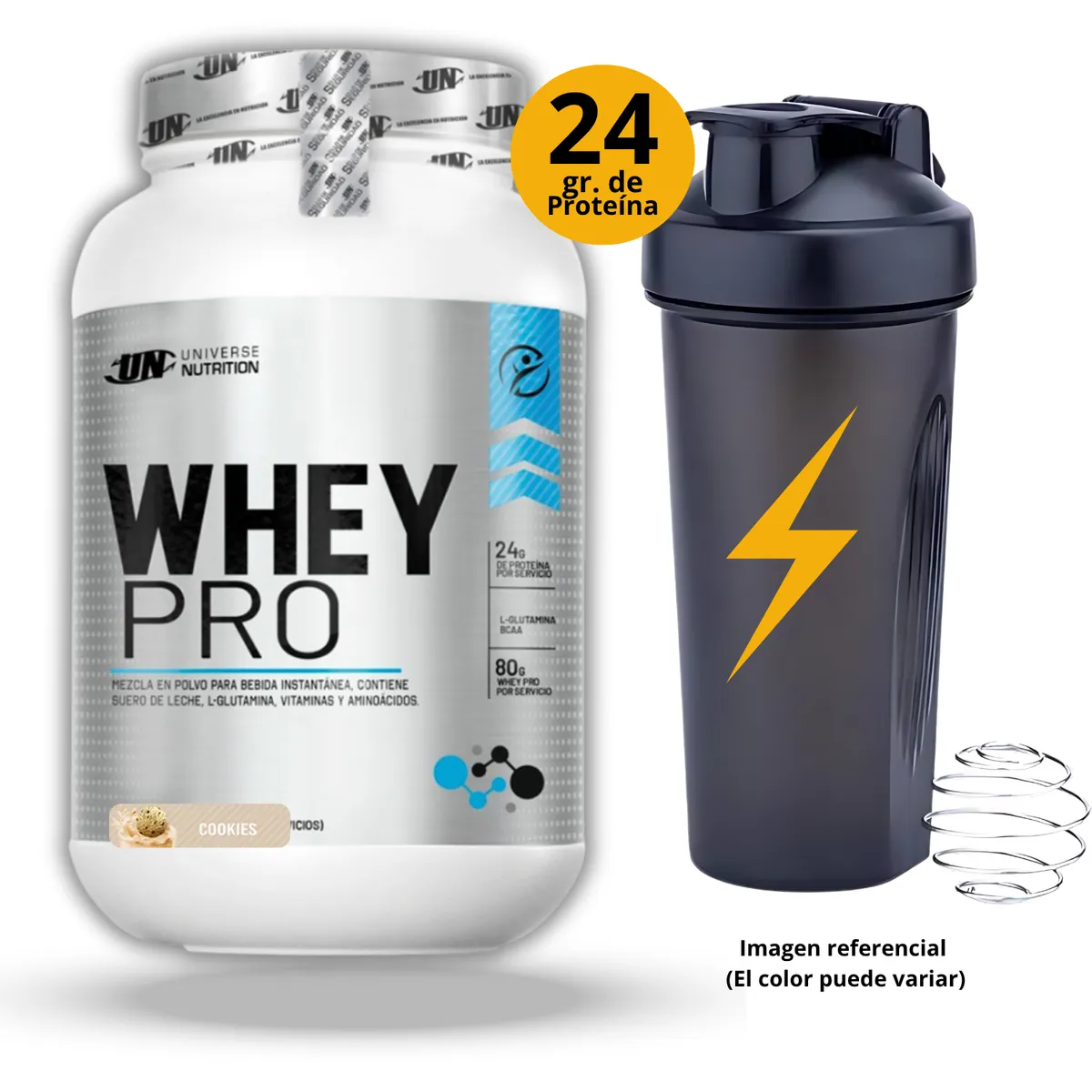 UNIVERSE NUTRITION - WHEYPRO DE 11kg GALLETA CON SHAKER - PROTEÍNA WHEY