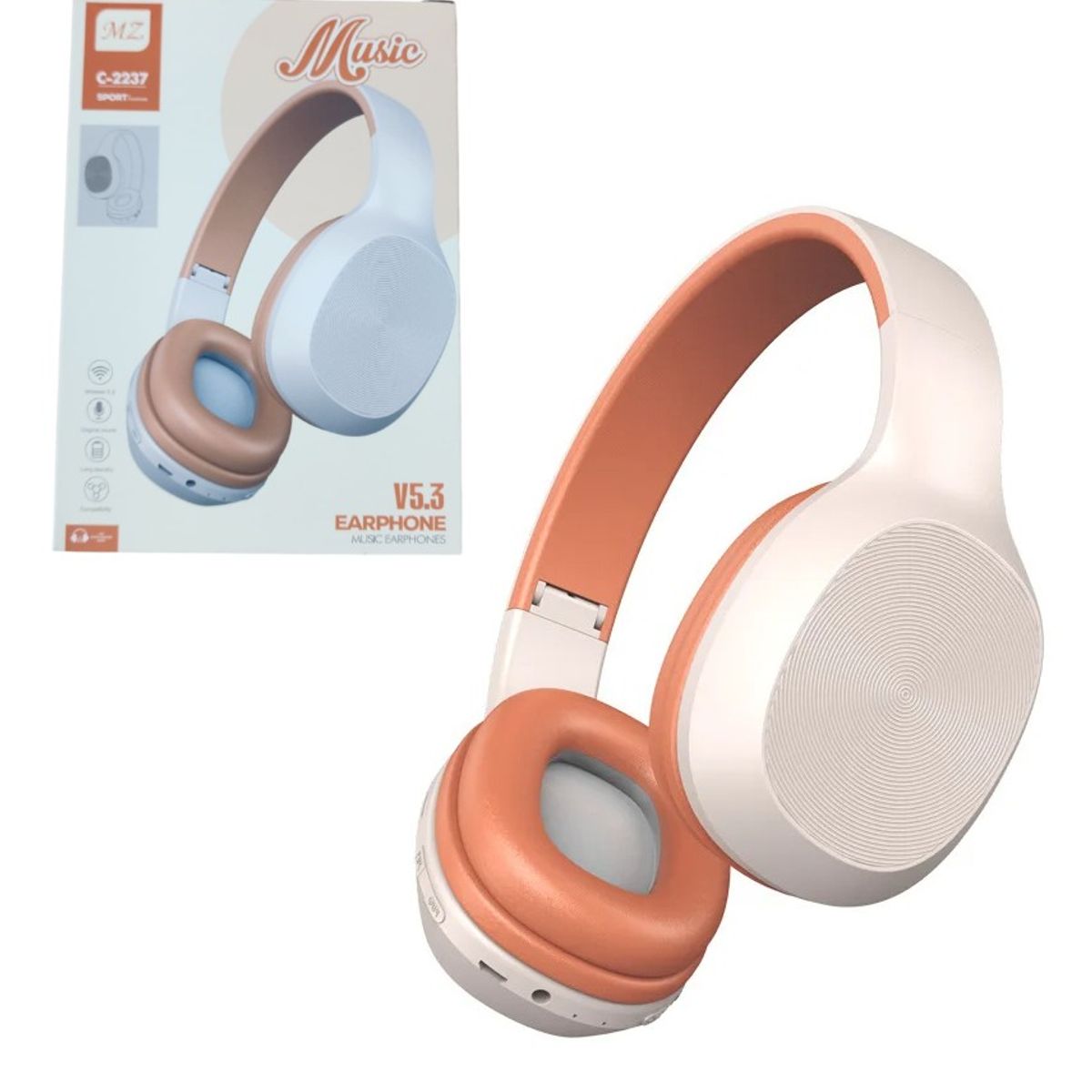 GENERICO - Audífonos inalámbricos Bluetooth 5.3 Gaming Sports - Naranja