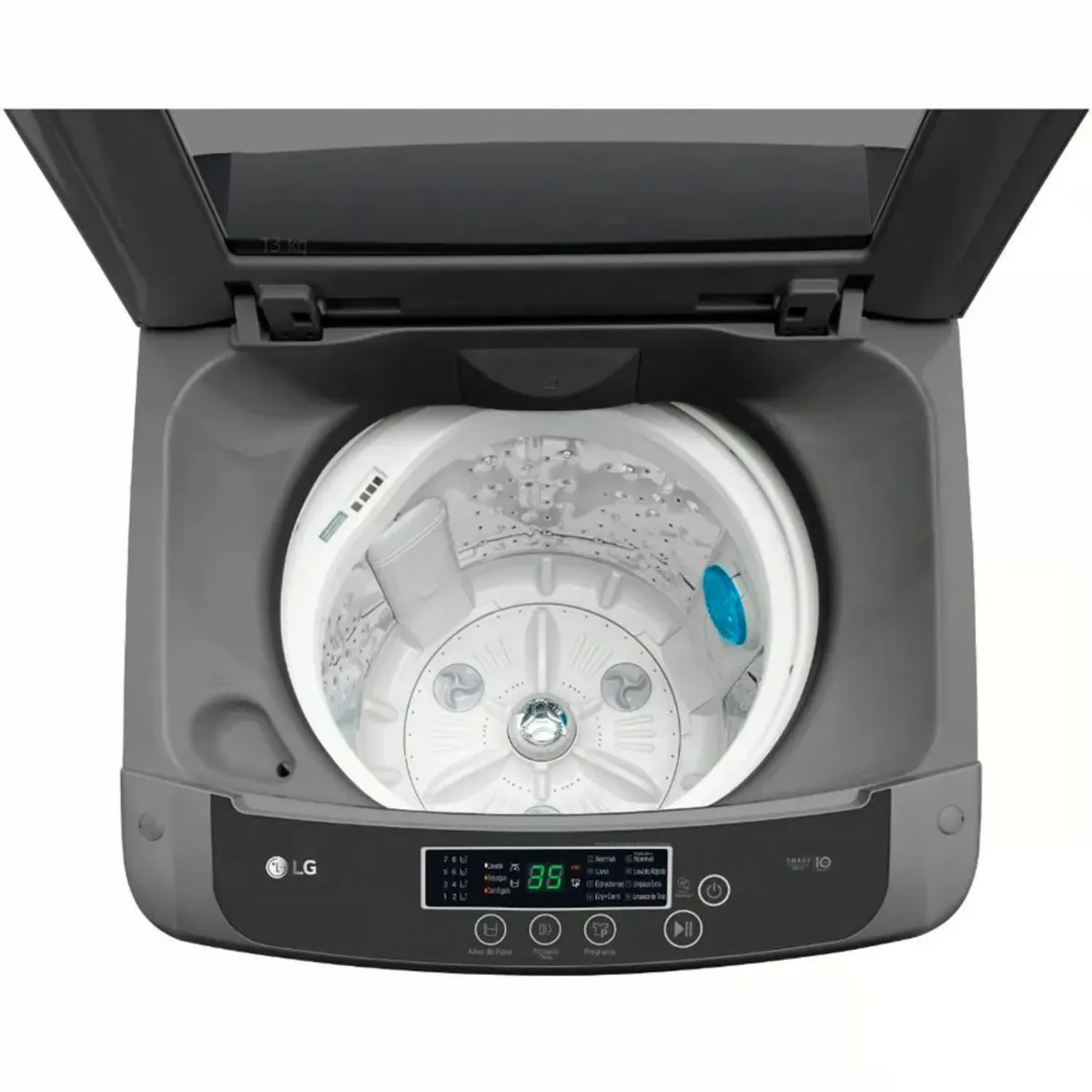 LG - LAVADORA LG - WT13BPBK 13KG CARGA SUPERIOR NEGRO CLARO
