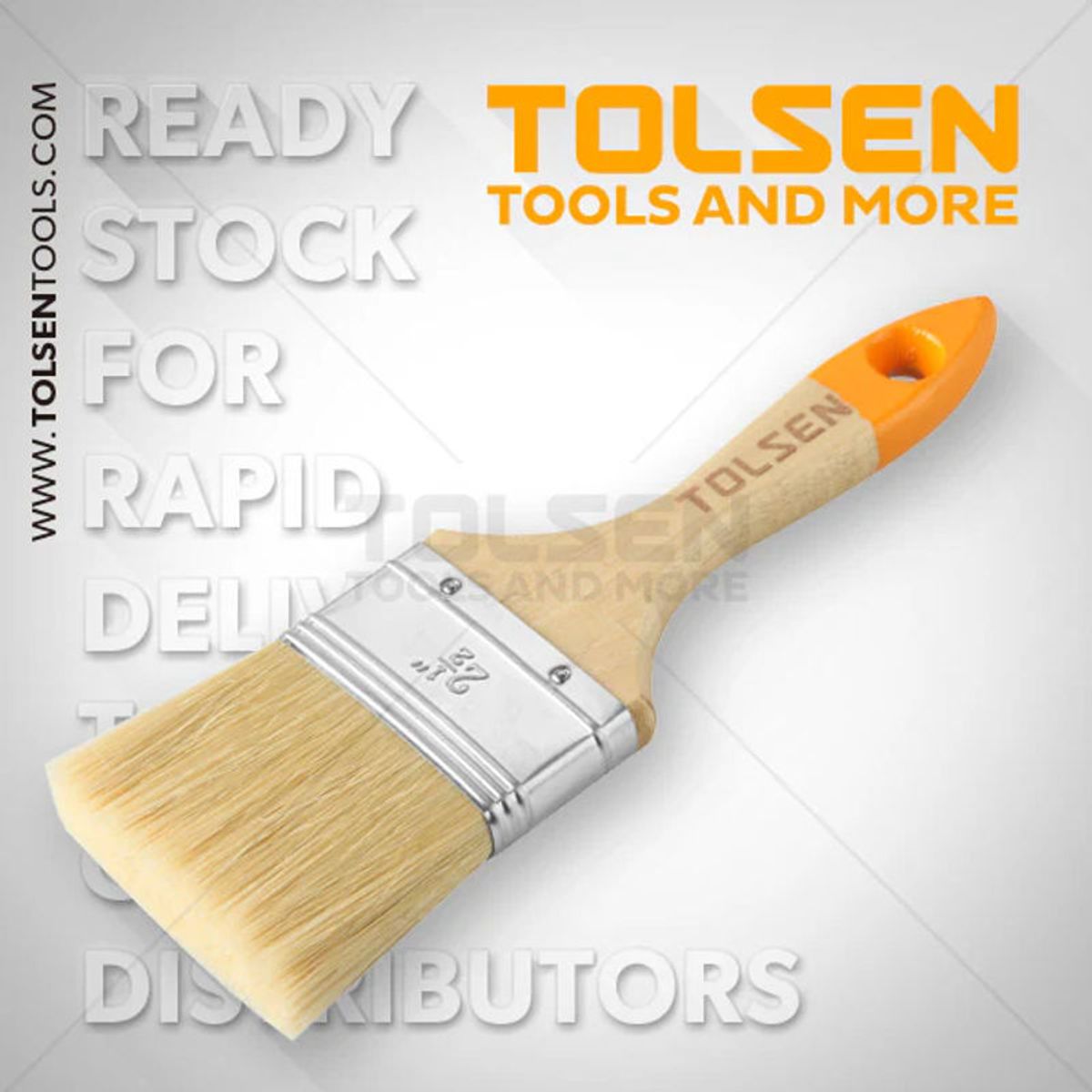 TOLSEN - BROCHA PARA PINTURA 25 MANGO MADERA Tolsen - 40124