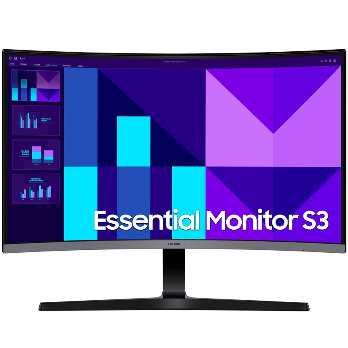 SAMSUNG - Monitor Curvo Samsung 27 FHD 100Hz LS27D390GANXZA