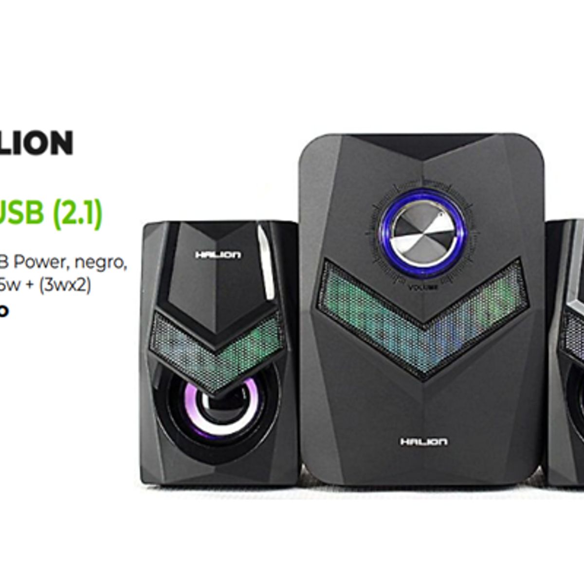 HALION - Parlante Gamer HA-S25 USB 2. 1 RGB HALION