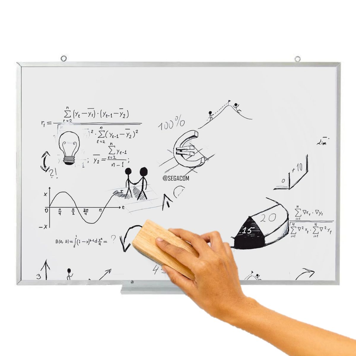 MARC - Pizarra Acrílica Clásica 40 x 30 cm -X SMALL- Blanco