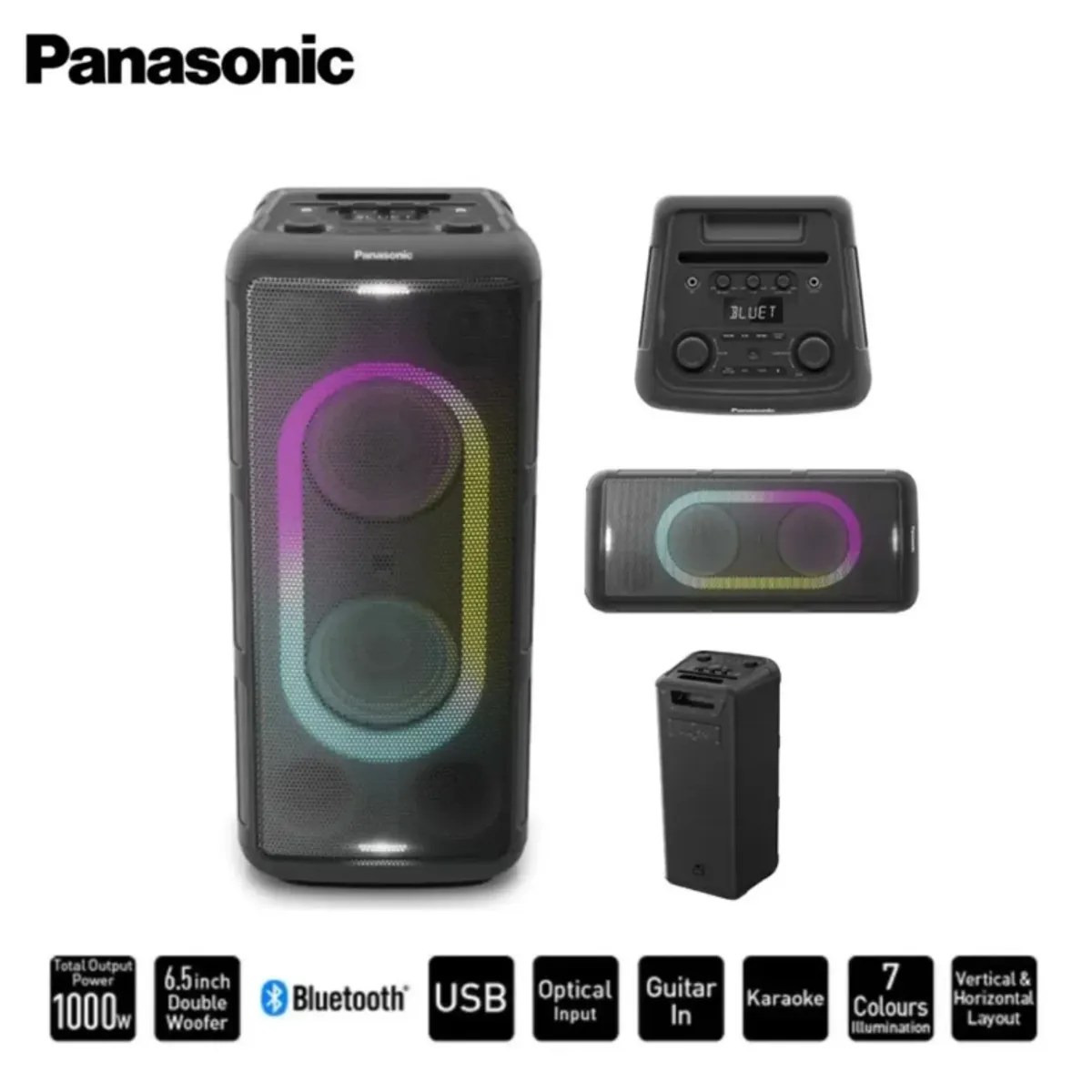 PANASONIC - Equipo de Sonido Panasonic SC-TMAX45 ONE BOX 1000W RMS Negro