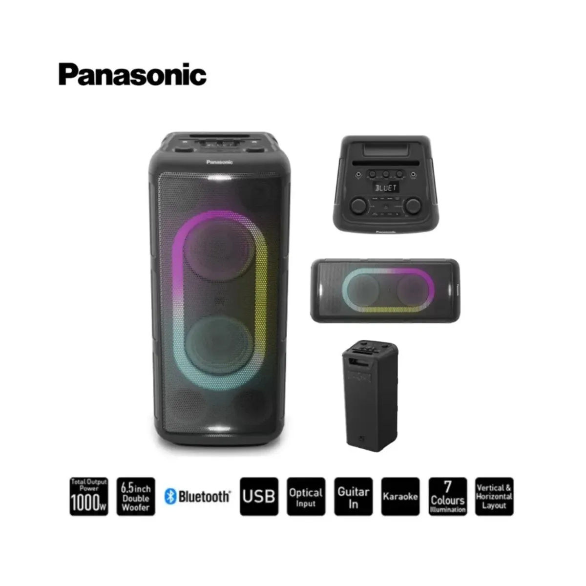 PANASONIC - Equipo de Sonido Panasonic SC-TMAX45 ONE BOX 1000W RMS Negro