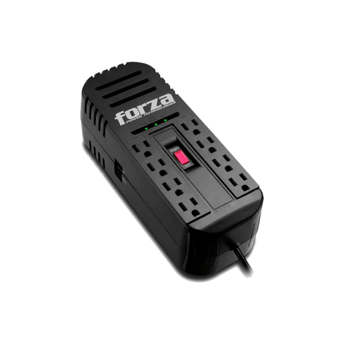 FORZA - ESTABILIZADOR FORZA 8 TOMAS 2200VA/1100W 220V NEGRO