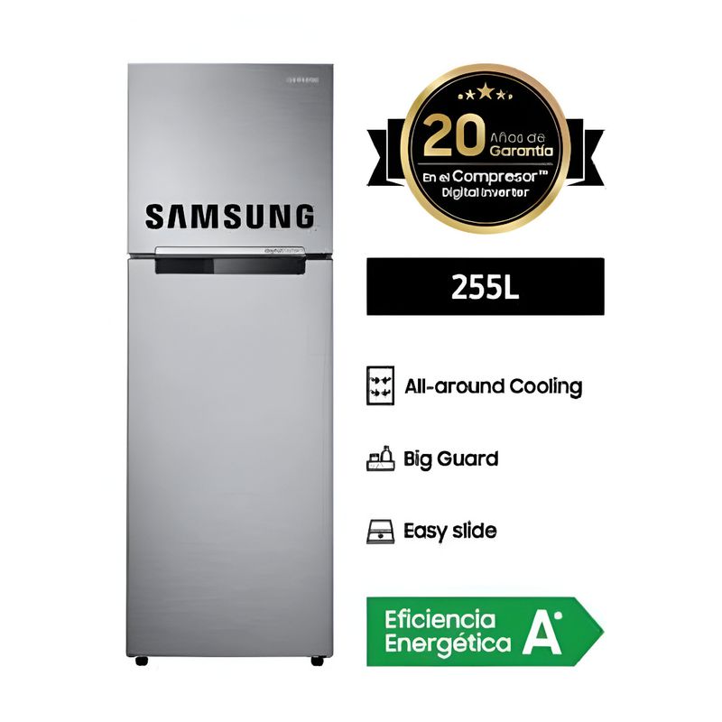 SAMSUNG - REFRIGERADORA SAMSUNG RT25FARADS8 255Lt SILVER