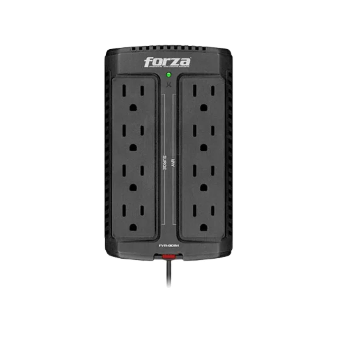 FORZA - ESTABILIZADOR FORZA 8 TOMAS 900VA/450W 220V NEGRO