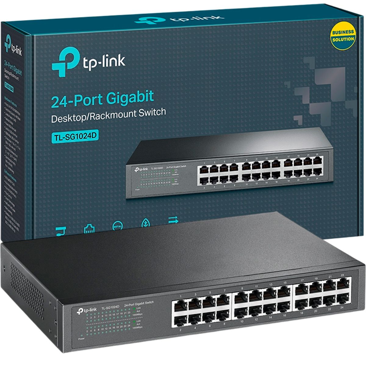 TP LINK - Switch TP-Link TL-SG1024D 24 Puertos Gigabit