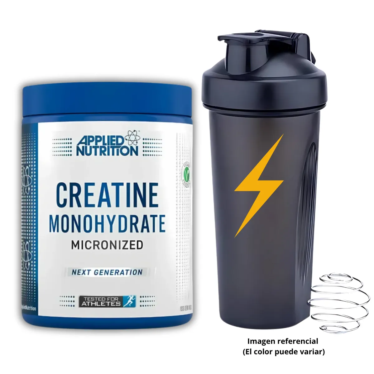 APPLIED NUTRITION - CREATINA APPLIED NUTRITION DE 500gr CON SHAKER - CREATINA  MICRONIZADA