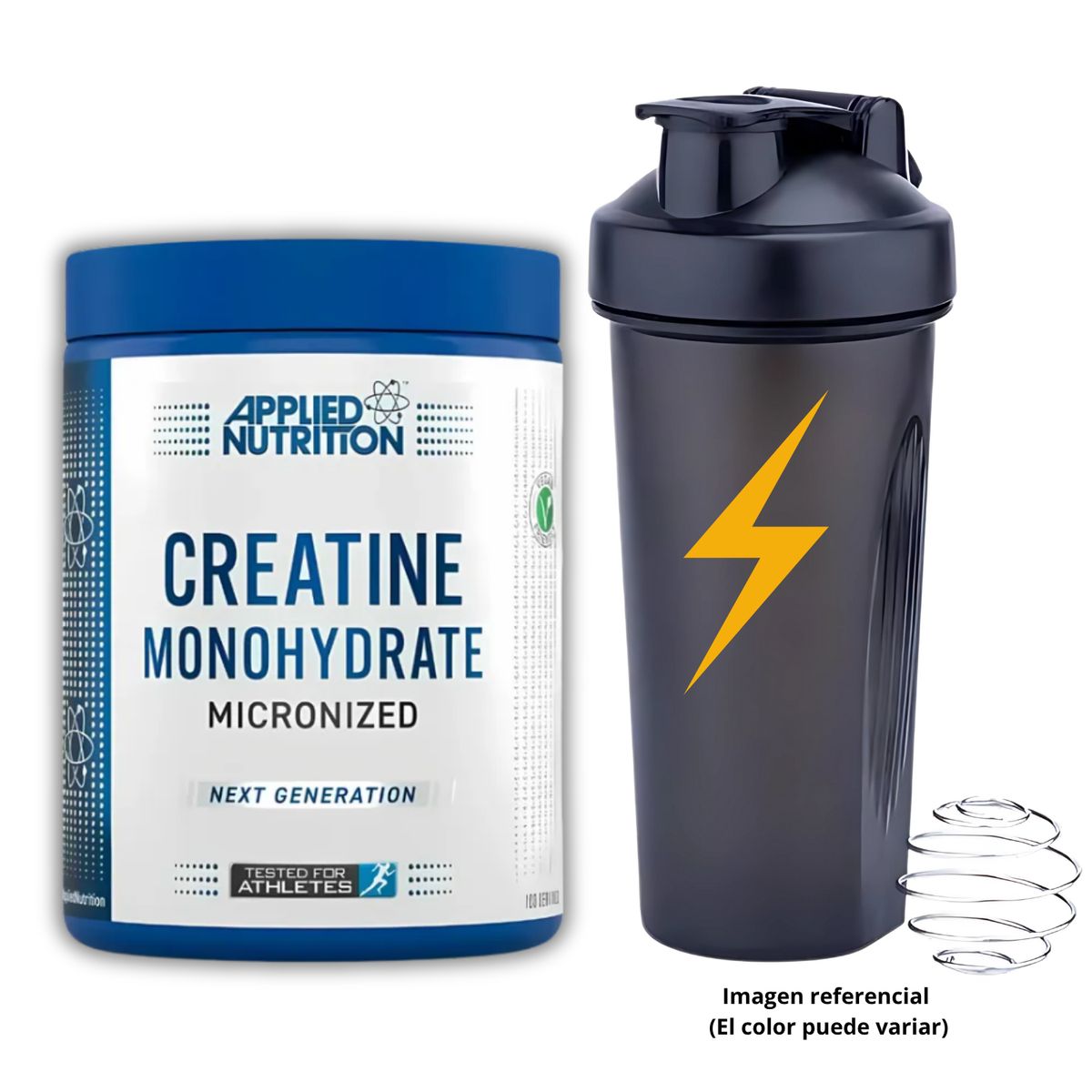 APPLIED NUTRITION - CREATINA APPLIED NUTRITION DE 500gr CON SHAKER - CREATINA  MICRONIZADA