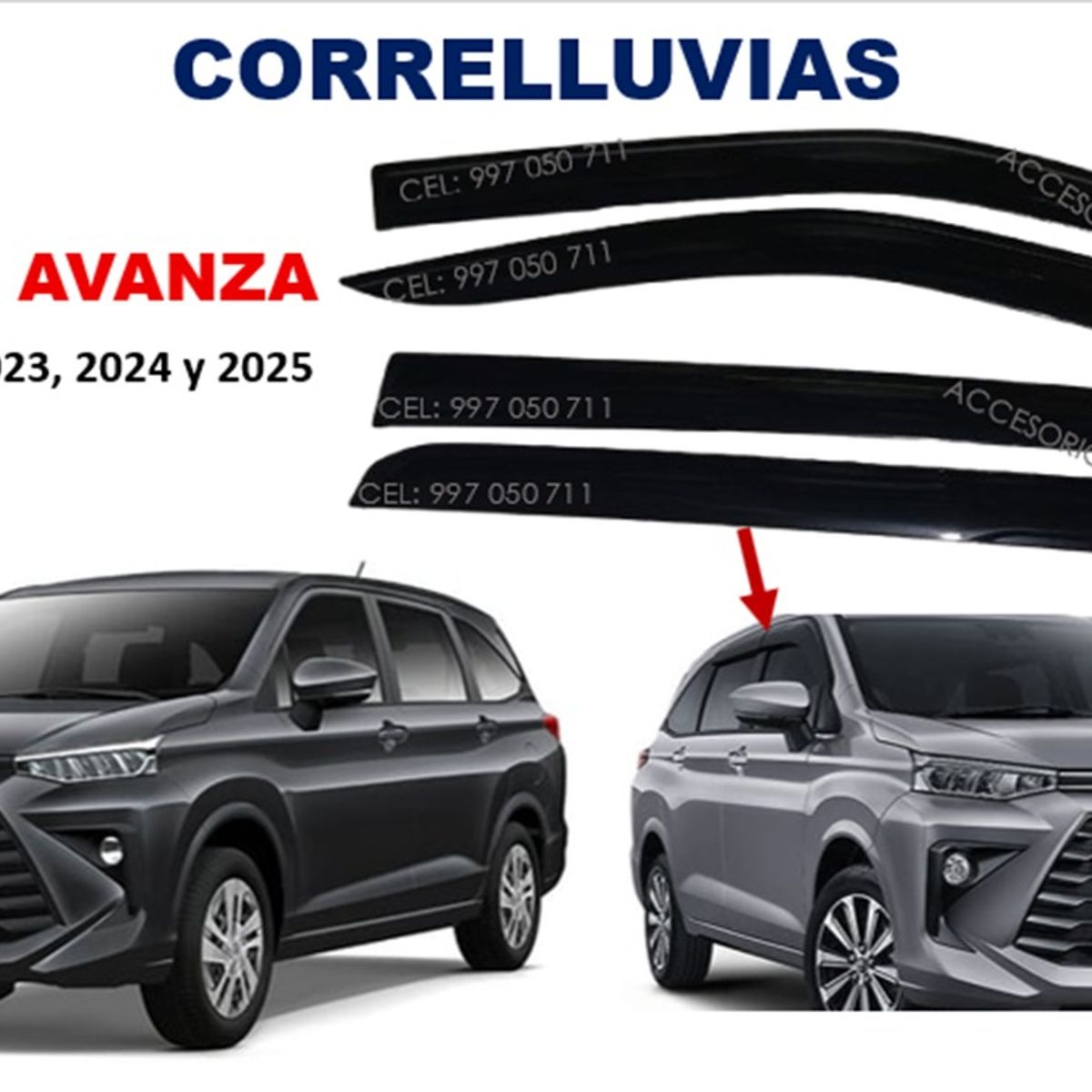 GENERICO - Correlluvias TOYOTA AVANZA año 2022 al 2025